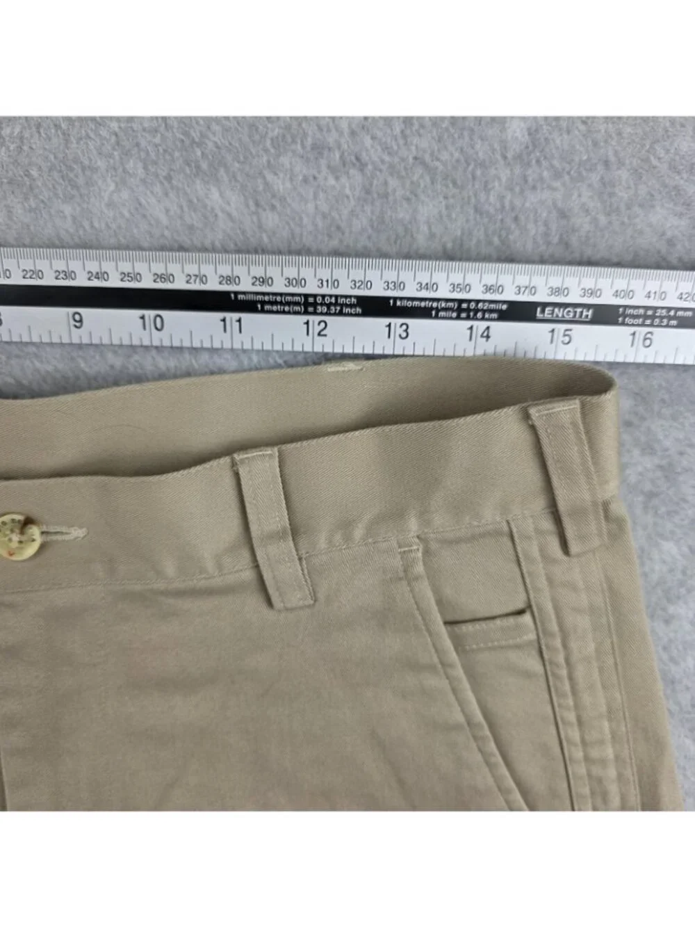 Callaway Big Bertha Chino Shorts Mens 32 Beige Flat Front Stretch Golf NWT